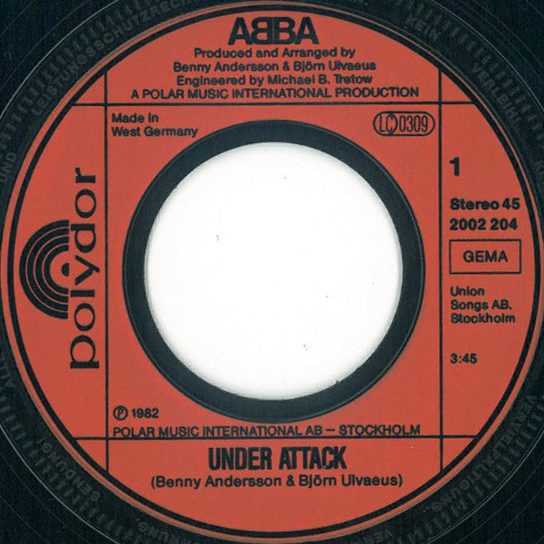 ABBA : Under Attack / You Owe Me One (7", Single)