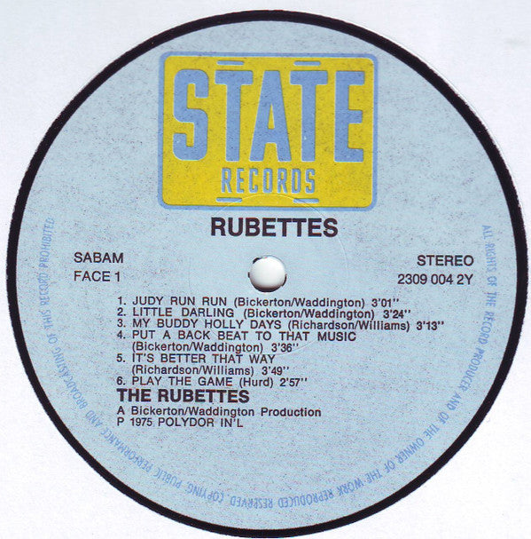 The Rubettes : Rubettes (LP, Album)