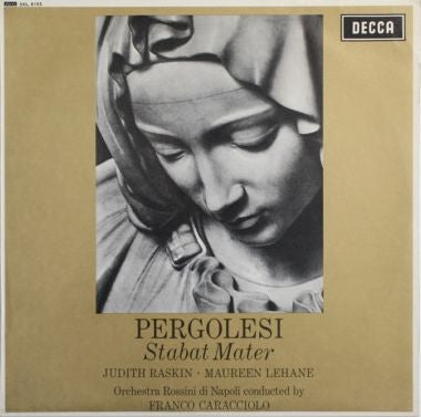 Judith Raskin, Maureen Lehane, Orchestra Rossini di Napoli, Franco Caracciolo, Giovanni Battista Pergolesi : Stabat Mater (LP)