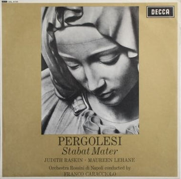 Judith Raskin, Maureen Lehane, Orchestra Rossini di Napoli, Franco Caracciolo, Giovanni Battista Pergolesi : Stabat Mater (LP)