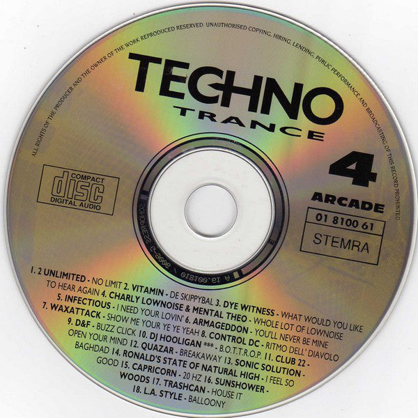 Various : Techno Trance 4 (CD, Comp)