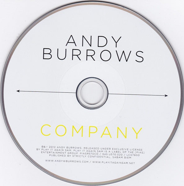Andy Burrows : Company (CD, Album)