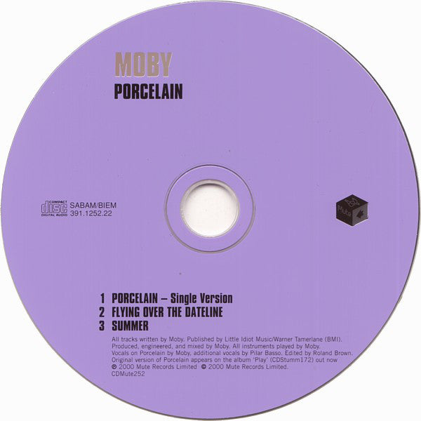 Moby : Porcelain (CD, Maxi)