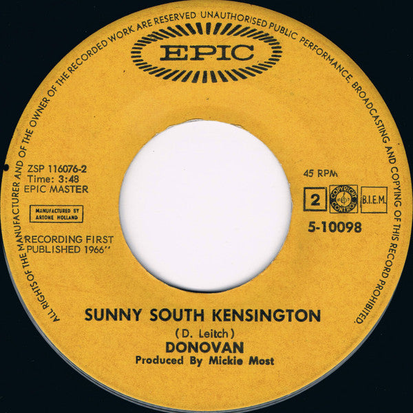 Donovan : Mellow Yellow (7", Single)