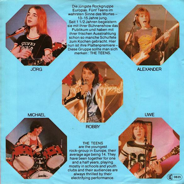 The Teens : Gimme Gimme Gimme Gimme Gimme Your Love / Rollerball (7", Single)