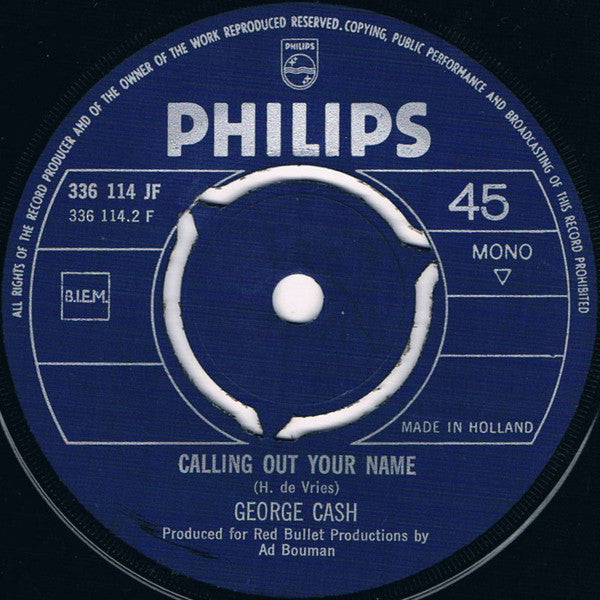 George Cash : Thanks For The Love (7", Single, Mono)