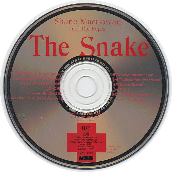 Shane MacGowan And The Popes : The Snake (CD, Album)