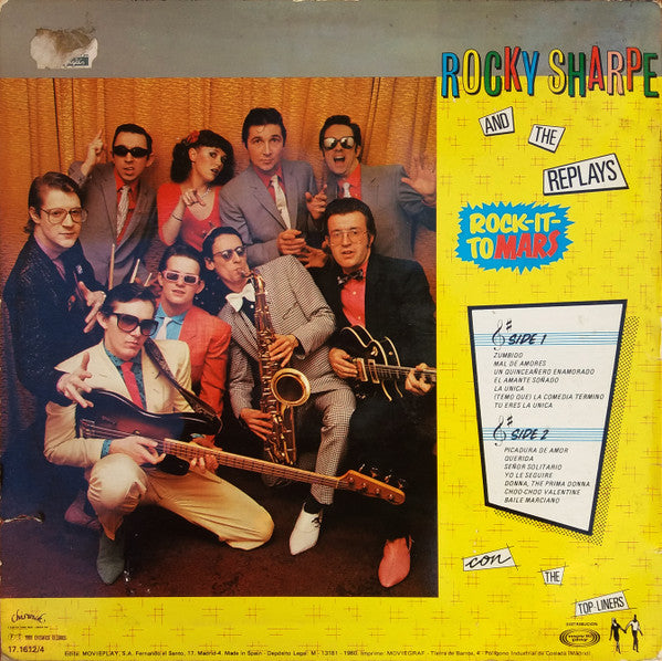 Rocky Sharpe & The Replays : Rock-It-To Mars (LP, Album)