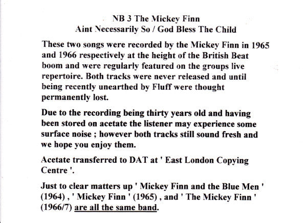 The Mickey Finn : Ain't Necessarily So / God Bless The Child (7", Single)