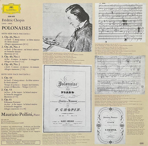 Frédéric Chopin - Maurizio Pollini : Polonaises (LP, Album, RE, RP)