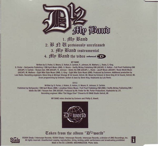 D12 : My Band (CD, Maxi, Enh)