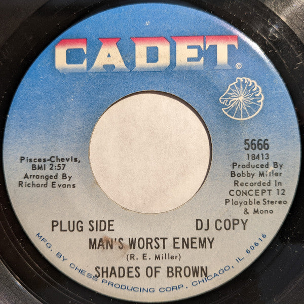 Shades Of Brown : Man's Worst Enemy (7", Promo)