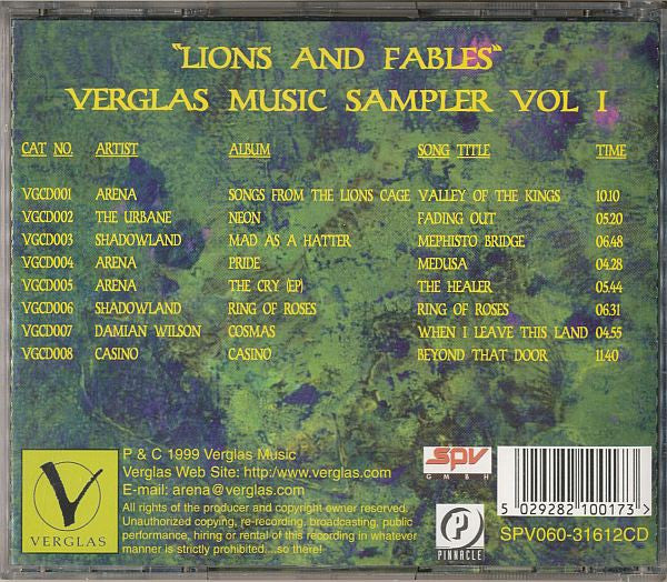 Various : "Lions And Fables" Verglas Music Sampler Vol I (CD, Comp)