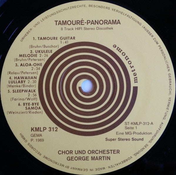Chor Und Orchester George Martin : Tamouré-Panorama (LP, Album)