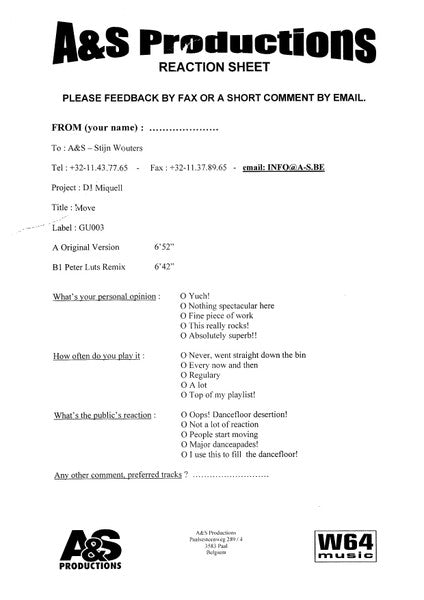 DJ Miquell : Move (12")