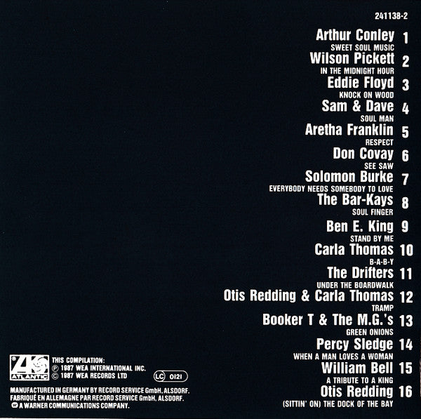 Various : Atlantic Soul Classics (CD, Comp)