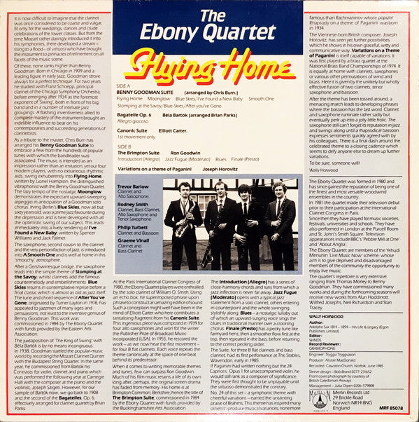 The Ebony Quartet : Flying Home (LP)