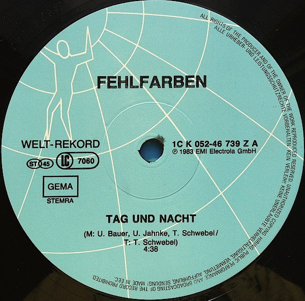 Fehlfarben : Tag Und Nacht / Dollars Und Deutschmarks (12")