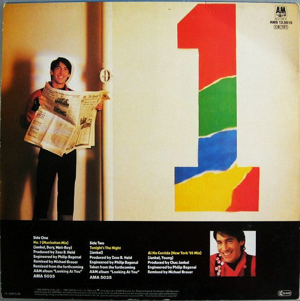 Chas Jankel : No. 1 (12", Maxi)