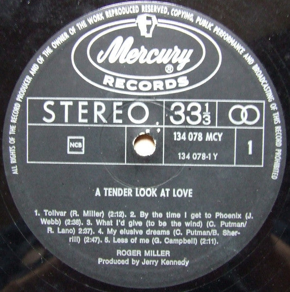 Roger Miller : A Tender Look At Love (LP, Album)