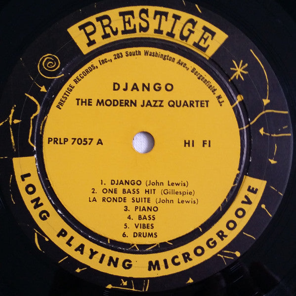 The Modern Jazz Quartet : Django (LP, Album, Mono, RP, Abb)