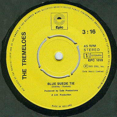 The Tremeloes : Blue Suede Tie (7", Single)