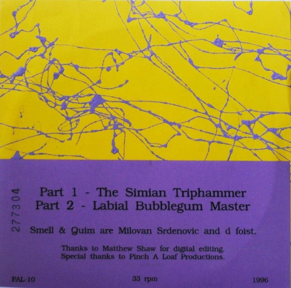 Smell & Quim : Non-Stop Robotic Fornication (7", Ltd, Num, Vio)