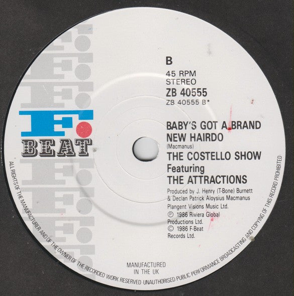 The Costello Show Featuring The Confederates : Don't Let Me Be Misunderstood (7", Single, Glo)