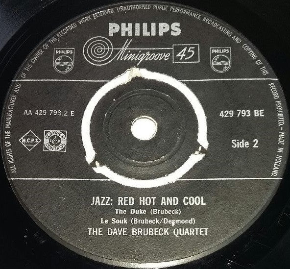 The Dave Brubeck Quartet Featuring Paul Desmond : Sometimes I'm Happy (7")