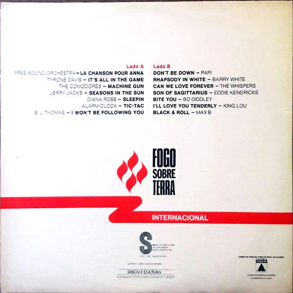 Various : Fogo Sobre Terra (Internacional) (LP, Comp)