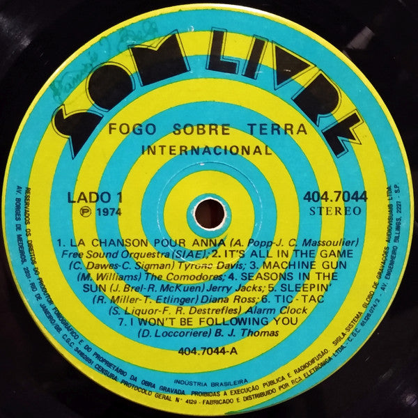 Various : Fogo Sobre Terra (Internacional) (LP, Comp)