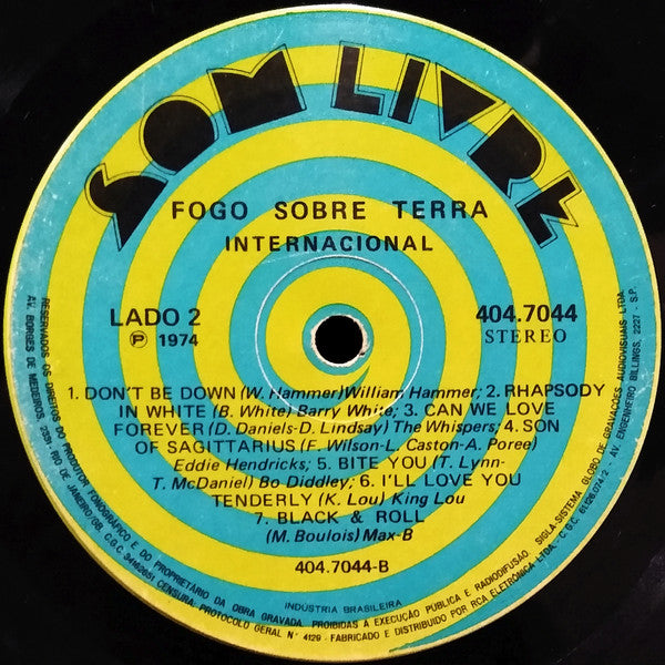 Various : Fogo Sobre Terra (Internacional) (LP, Comp)