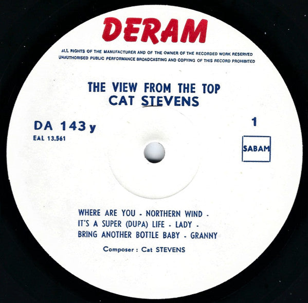 Cat Stevens : The View From The Top (2xLP, Comp, Gat)