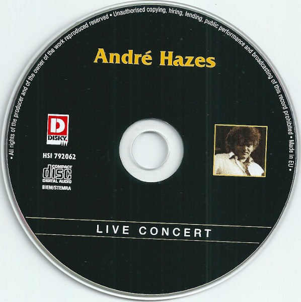 André Hazes : Live Concert (CD, Album, RE)