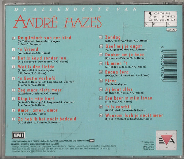 André Hazes : De Allerbeste Van André Hazes (CD, Comp)