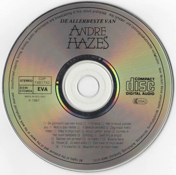 André Hazes : De Allerbeste Van André Hazes (CD, Comp)