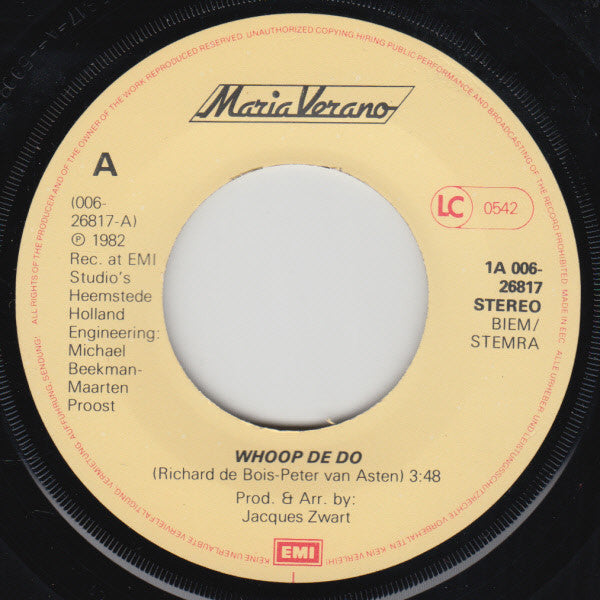 Maria Verano : Whoop De Doo (7", Single)
