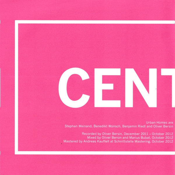 Urban Homes : Centres (CD, Album)