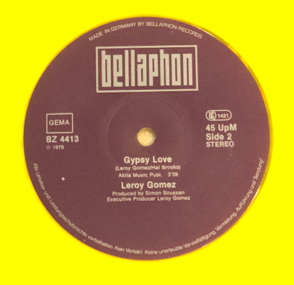 Leroy Gomez : Spanish Harlem (12", Maxi, Yel)