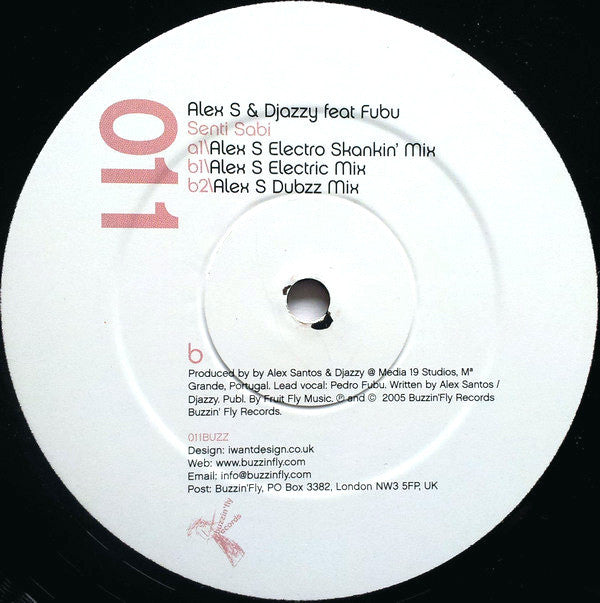 Alex S & Djazzy Feat Fubu : Senti Sabi (12")