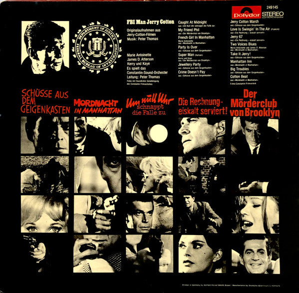 Peter Thomas : FBI Man Jerry Cotton (LP, Comp)