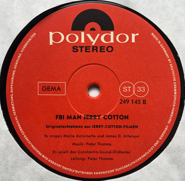 Peter Thomas : FBI Man Jerry Cotton (LP, Comp)