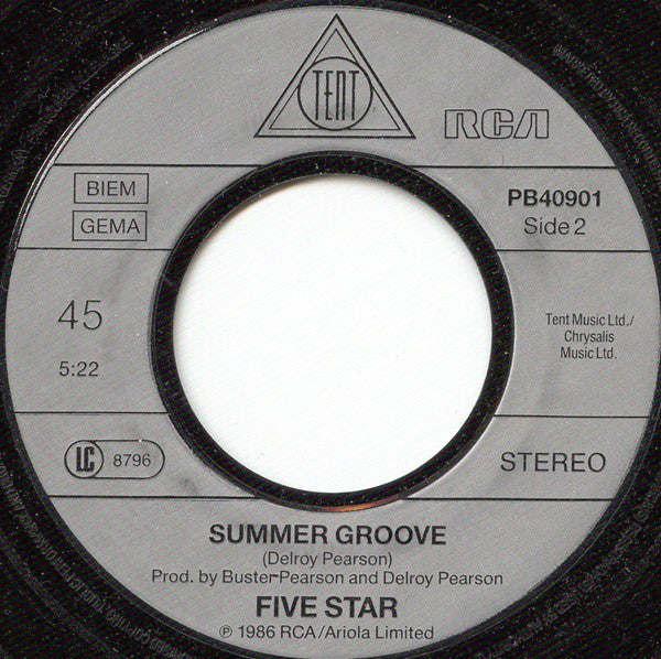 Five Star : Rain Or Shine  (7", Single)