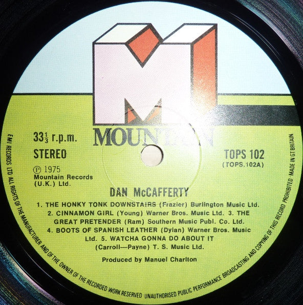 Dan McCafferty : Dan McCafferty (LP, Album)