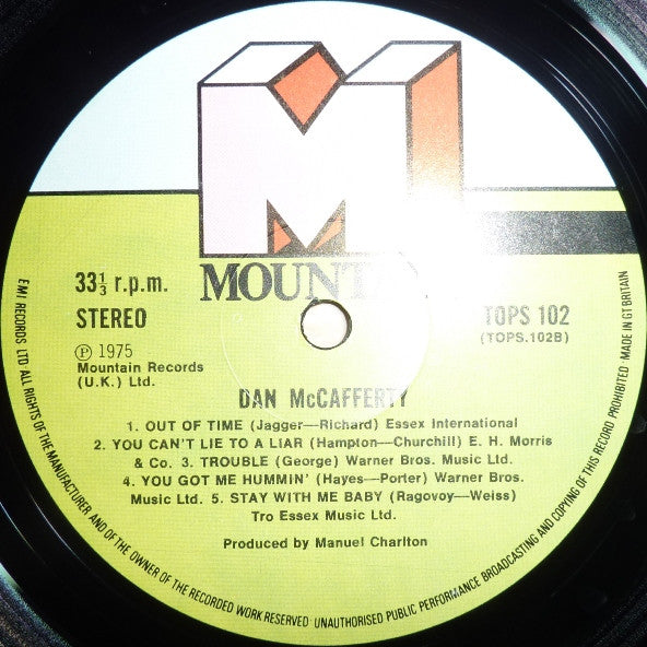 Dan McCafferty : Dan McCafferty (LP, Album)