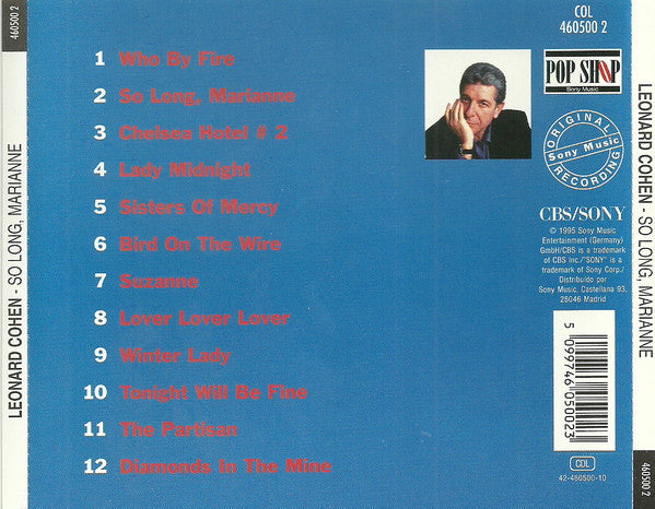 Leonard Cohen : So Long, Marianne (CD, Comp)