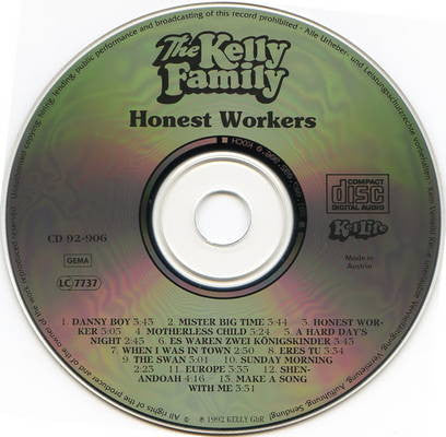 The Kelly Family : Honest Workers (CD, Album, RE)