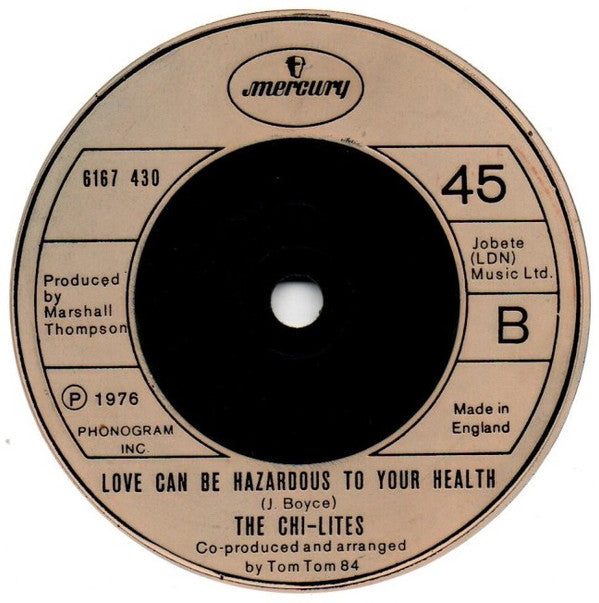 The Chi-Lites : Happy Being Lonely  (7")