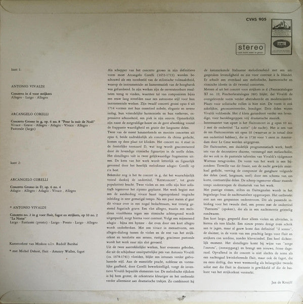 Arcangelo Corelli, Antonio Vivaldi : Concerto Pour La Nuit De Noël - La Notte (LP, Comp)