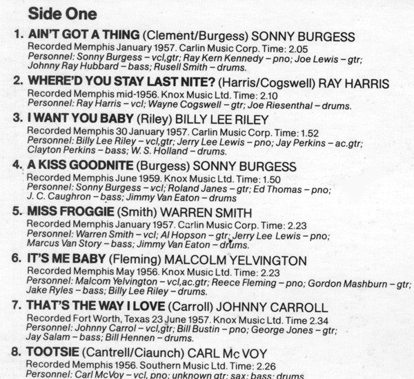 Various : Sun Rockabillys Vol. 2 - Carryin' On (LP, Comp, Mono)